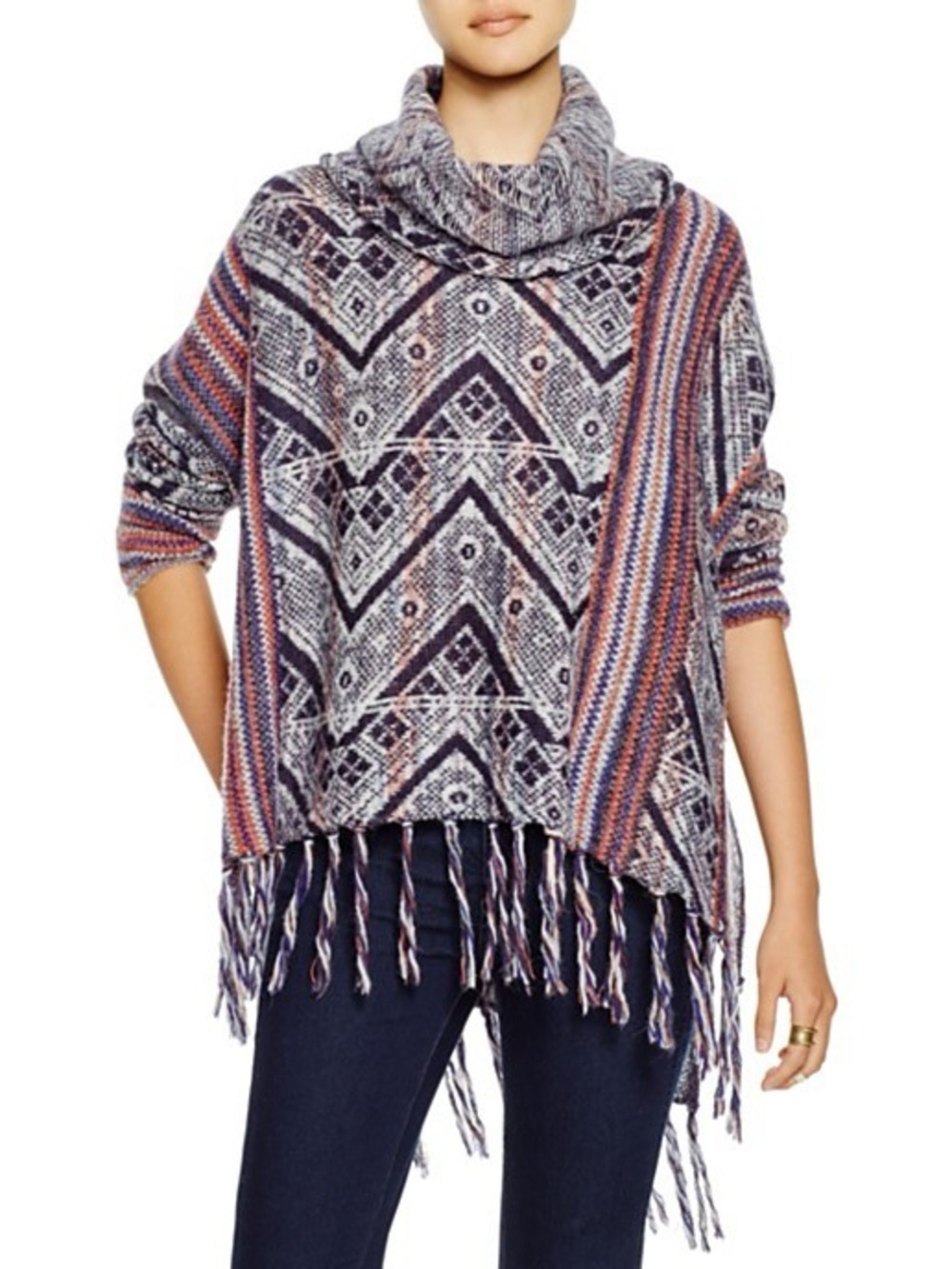 Free People “Be the one” wool Poncho Medium